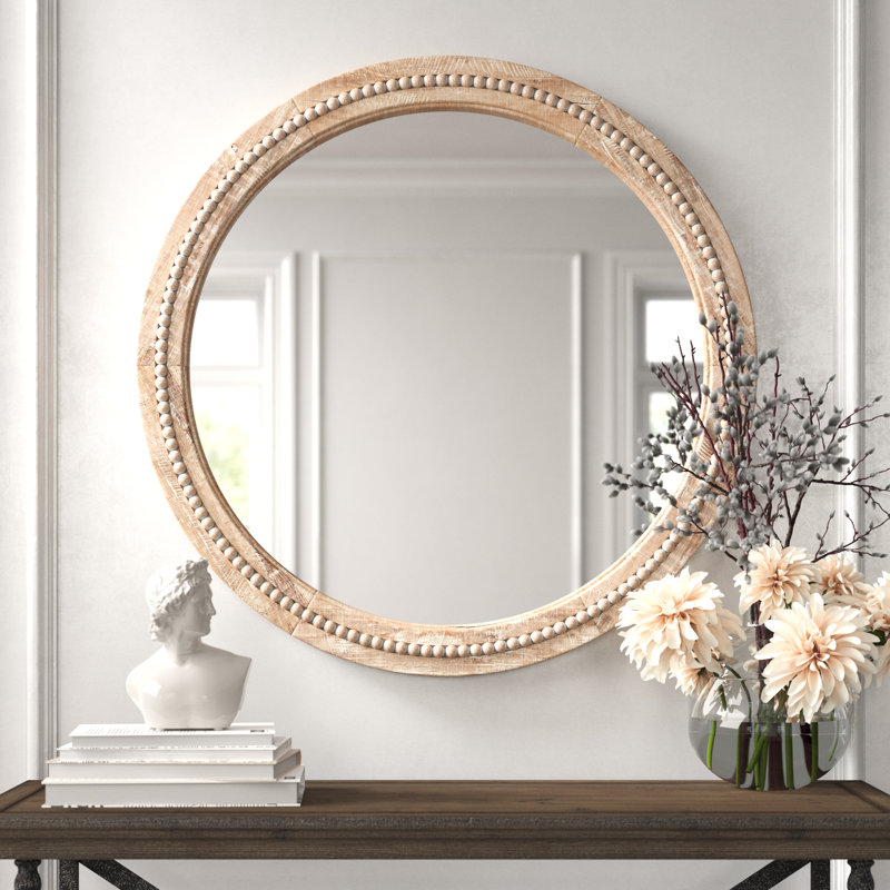Kelly Clarkson Home Elle Round Wood Accent Mirror & Reviews Wayfair.ca
